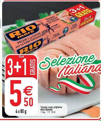 Cora Tonijn met olijfolie rio mare aanbieding