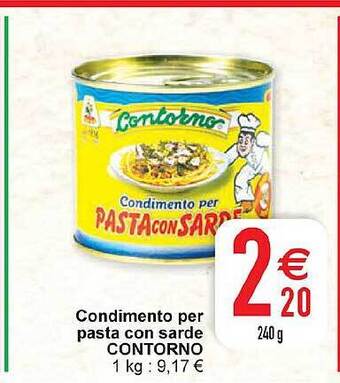 Cora Condimento per pasta con sarde contorno aanbieding