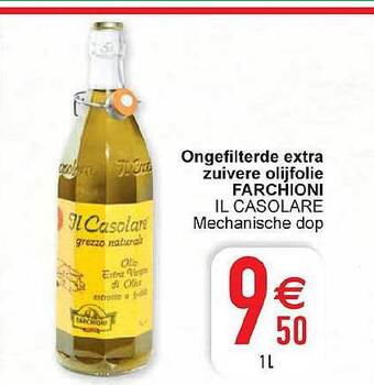 Cora Ongefilterde extra zuivere olijfolie farchioni aanbieding