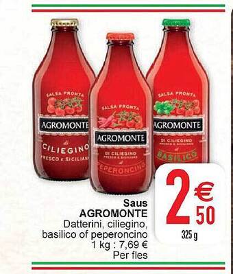 Cora Saus agromonte aanbieding