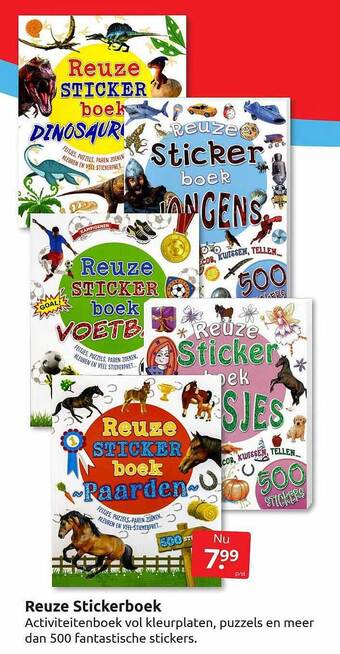 Boekenvoordeel Reuze stickerboek aanbieding