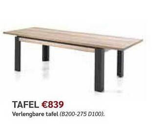Crack Tafel aanbieding