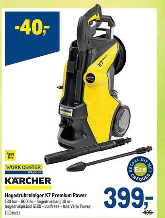 Makro Hogedrukreiniger k7 premium power aanbieding