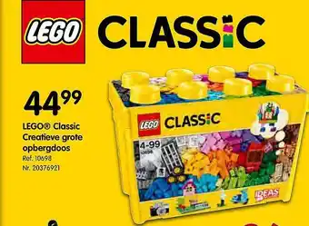 Fun Lego classic creatieve grote opbergdoos aanbieding