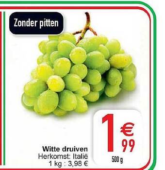 Cora Witte druiven aanbieding