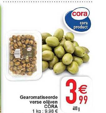 Cora Gearomatiseerde verse olijven aanbieding