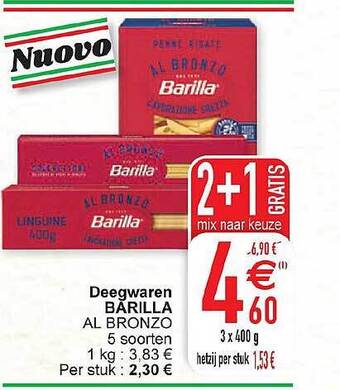 Deegwaren barilla al bronzo