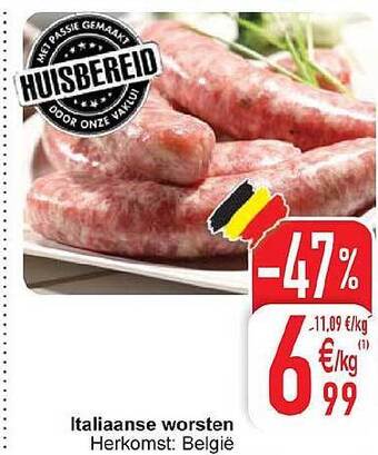 Cora Italiaanse worsten aanbieding