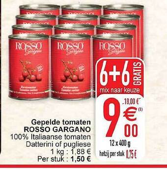 Cora Gepelde tomaten rosso gargano aanbieding