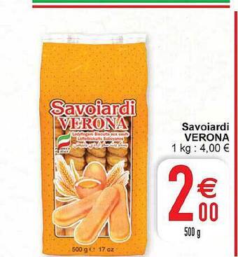 Cora Savoiardi verona aanbieding