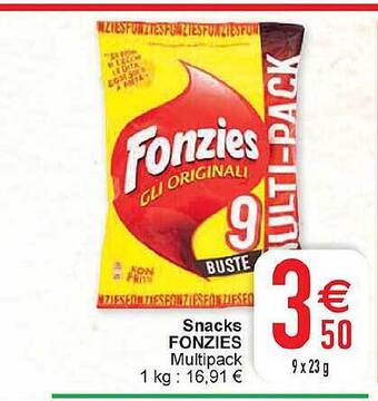 Cora Snacks fonzies aanbieding
