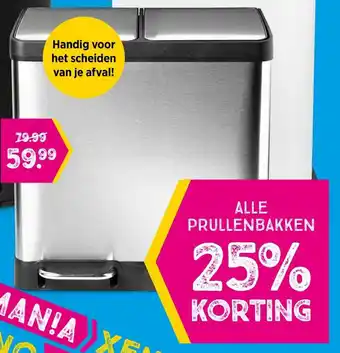 Xenos Duo bin rvs 2x20L aanbieding