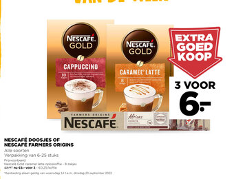 Jumbo Nescafe gold caramel latte oploskoffie aanbieding