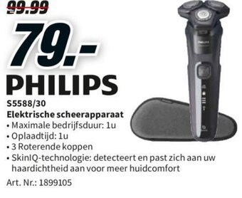 MediaMarkt Philips S5588/30 Elektrische scheerapparaat aanbieding