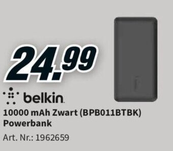 Belkin 10000 mAh Zwart (BPB011BTBK) Powerbank