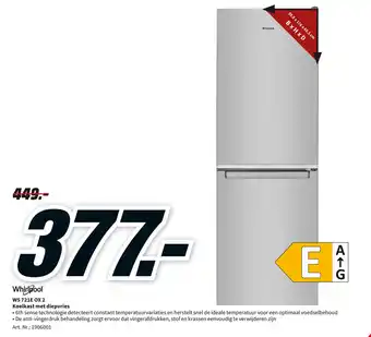 MediaMarkt Whirlpool W5 721E OX 2 Koelkast met diepvries aanbieding