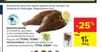 Carrefour Gekuiste pladijs 100 g aanbieding