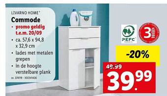 Lidl Livarno home commode aanbieding