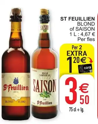 Cora Blond of Saison St. Feuillien aanbieding