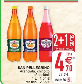 Cora San Pellegrino Aranciata, chinotto of cocktail aanbieding