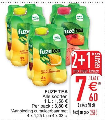 Cora Fuze Tea aanbieding