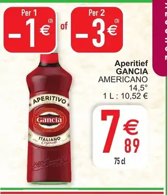 Cora Americano Gancia Aperitief aanbieding
