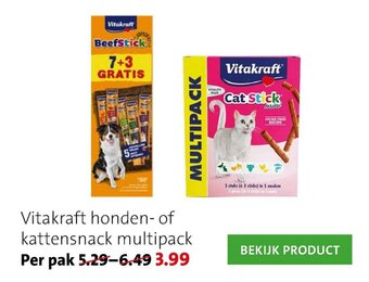 Intratuin Vitakraft honden-of kattensnack multipack aanbieding