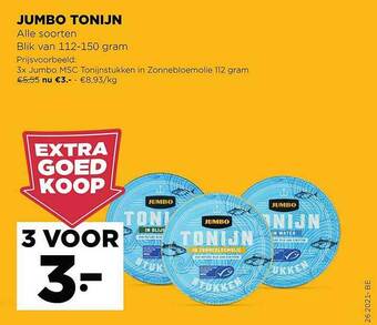 Jumbo Jumbo Tonijn aanbieding