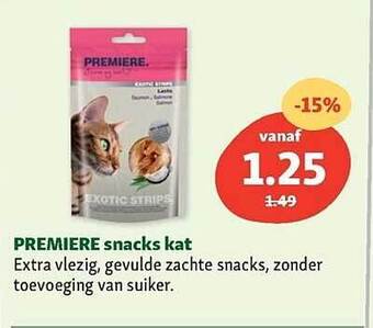 Maxi Zoo Premiere snacks kat aanbieding