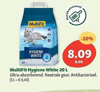 Maxi Zoo Multifit hygiene white 20 l aanbieding