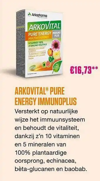 Arkovital pure energy immunoplus