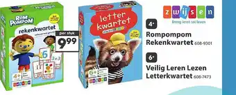 Rompompom rekenkwartet veilig leren lezen letterkwartet