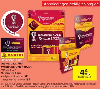 Carrefour Starter pack fifa world cup qatar 2022 aanbieding