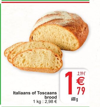 Cora Italiaans of Toscaans brood aanbieding