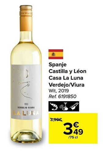Spanje castilla y léon casa la luna verdejo-viura wit