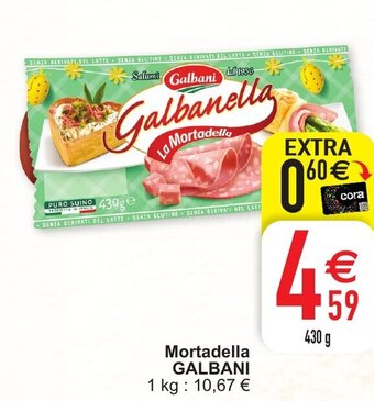 Cora Mortadella galbani 430g aanbieding
