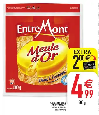 Cora Geraspte kaas entremont 500g aanbieding
