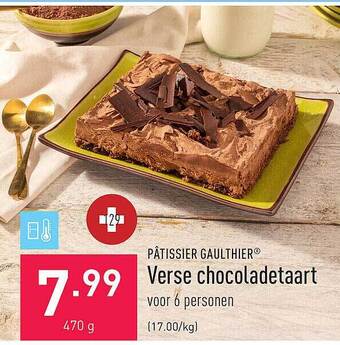 ALDI Verse chocoladetaart aanbieding