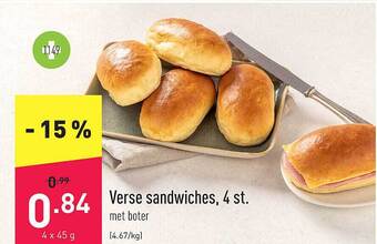 ALDI Verse sandwiches, 4 st aanbieding