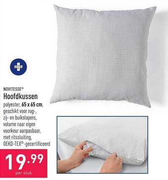 ALDI Hoofdkussen aanbieding