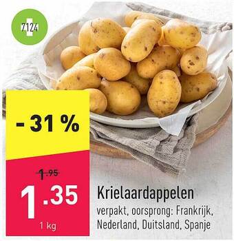 ALDI Krielaardappelen aanbieding