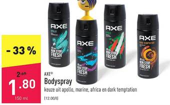 Axe bodyspray