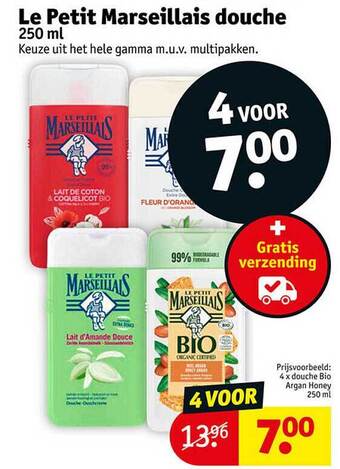 Kruidvat Le petit marseillais douche aanbieding