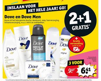 Kruidvat Dove en dove men aanbieding