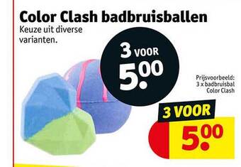 Kruidvat Color clash badbruisballen aanbieding