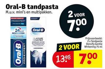 Kruidvat Oralb tandpasta aanbieding