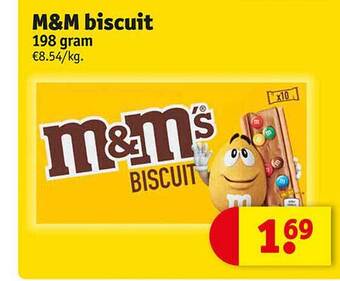 Kruidvat M&m biscuit aanbieding