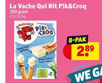 Kruidvat La vache qui rit p!k & croq aanbieding