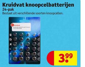 Kruidvat knoopcelbatterijen 24-pak