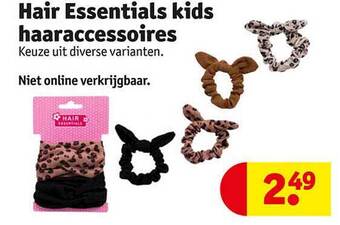 Kruidvat Hair essentials kids haaraccessoires aanbieding